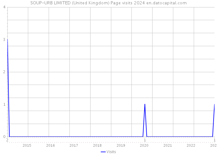 SOUP-URB LIMITED (United Kingdom) Page visits 2024 