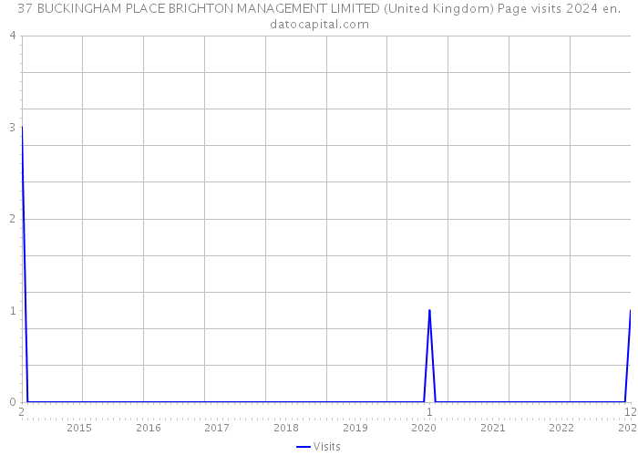 37 BUCKINGHAM PLACE BRIGHTON MANAGEMENT LIMITED (United Kingdom) Page visits 2024 