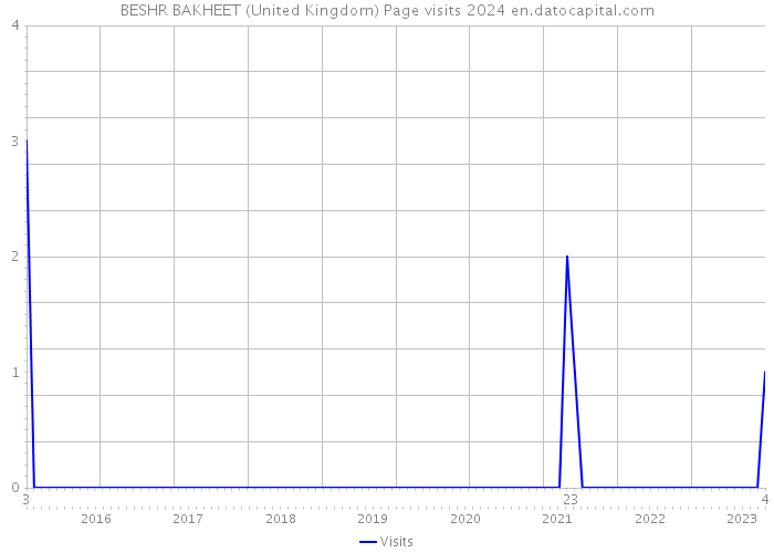 BESHR BAKHEET (United Kingdom) Page visits 2024 