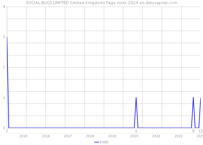 SOCIAL BUGS LIMITED (United Kingdom) Page visits 2024 