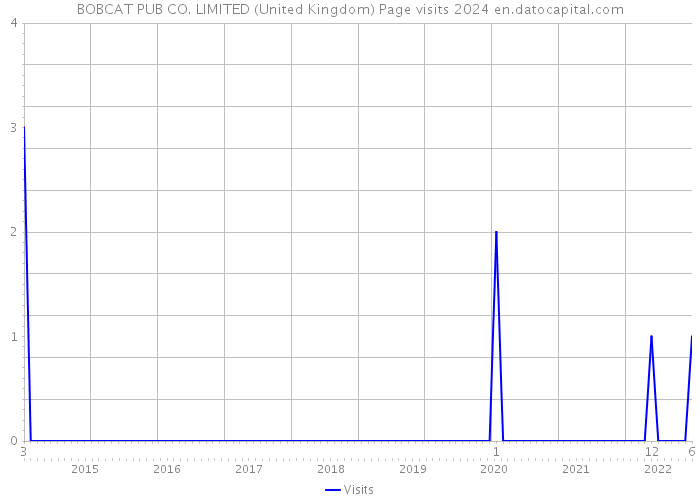 BOBCAT PUB CO. LIMITED (United Kingdom) Page visits 2024 