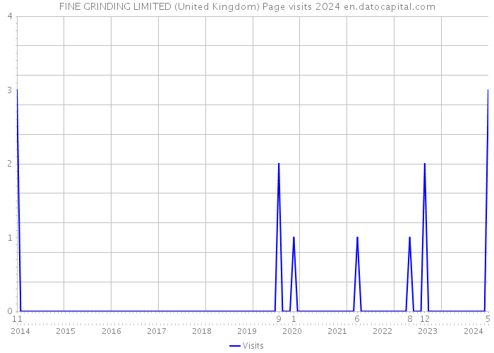 FINE GRINDING LIMITED (United Kingdom) Page visits 2024 
