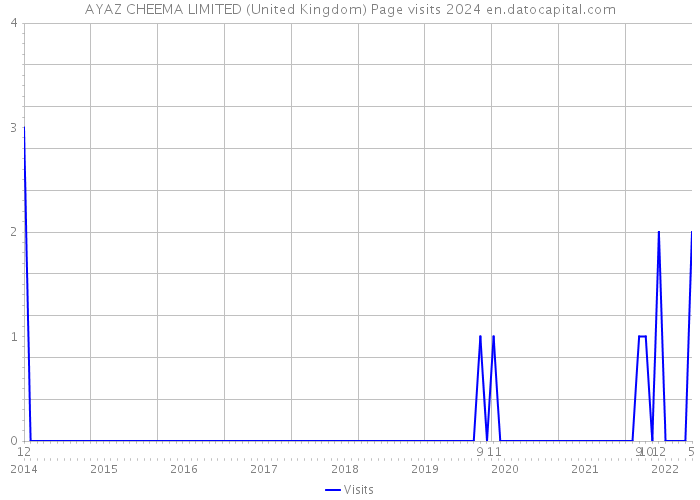AYAZ CHEEMA LIMITED (United Kingdom) Page visits 2024 