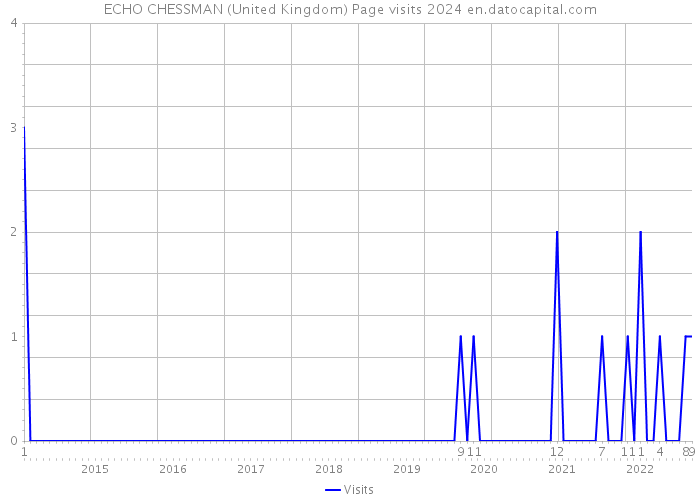 ECHO CHESSMAN (United Kingdom) Page visits 2024 