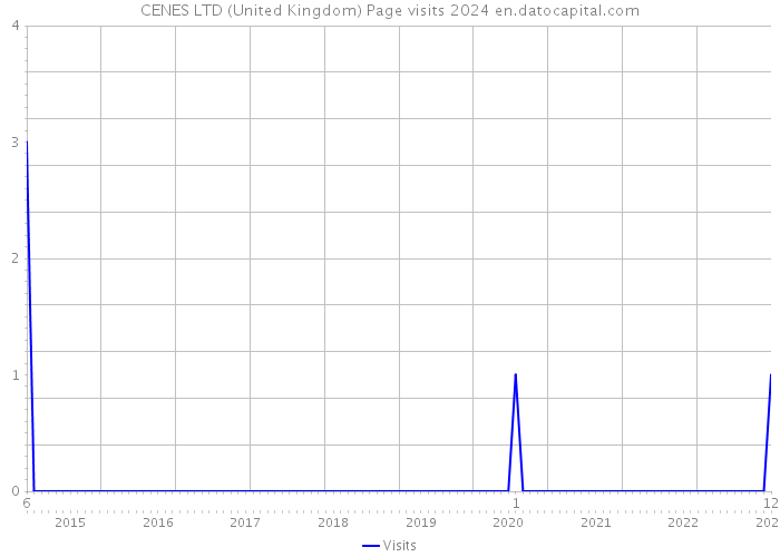 CENES LTD (United Kingdom) Page visits 2024 
