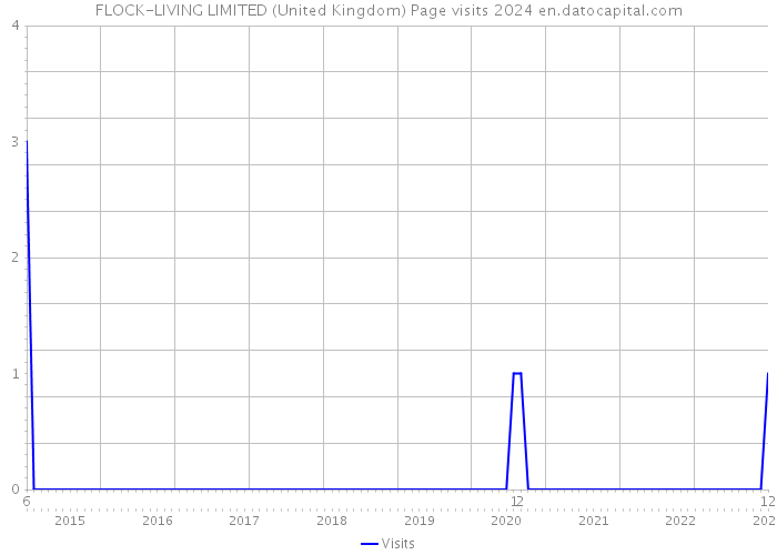 FLOCK-LIVING LIMITED (United Kingdom) Page visits 2024 