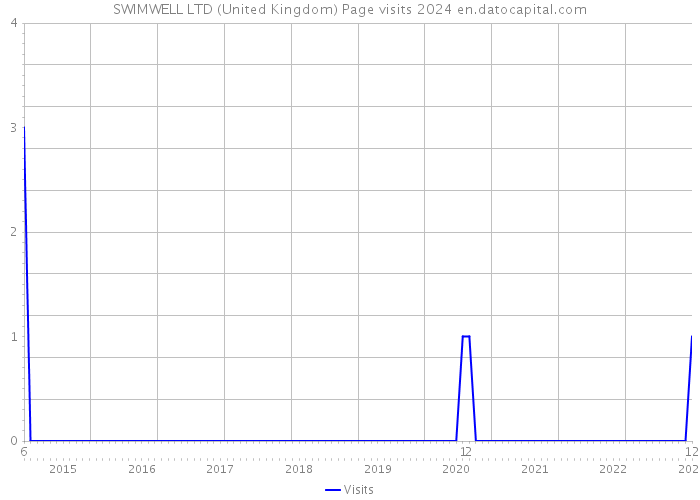 SWIMWELL LTD (United Kingdom) Page visits 2024 