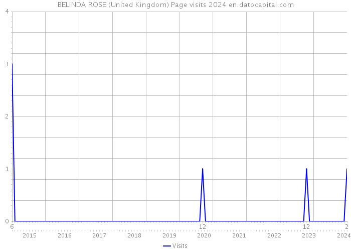 BELINDA ROSE (United Kingdom) Page visits 2024 