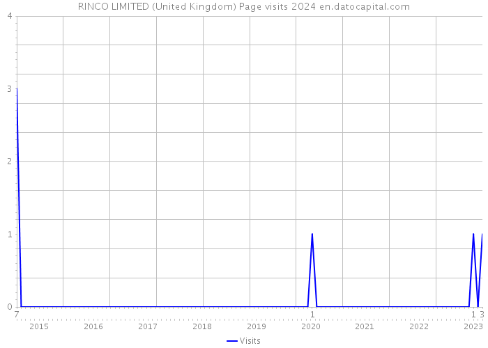 RINCO LIMITED (United Kingdom) Page visits 2024 
