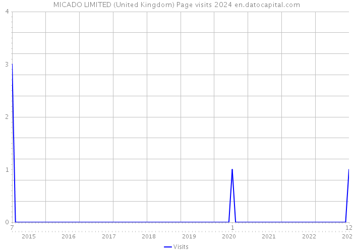 MICADO LIMITED (United Kingdom) Page visits 2024 