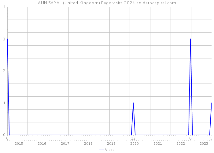 AUN SAYAL (United Kingdom) Page visits 2024 