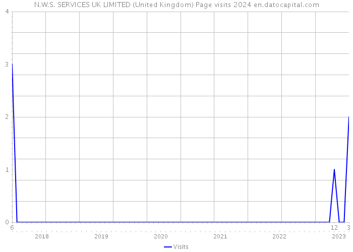 N.W.S. SERVICES UK LIMITED (United Kingdom) Page visits 2024 