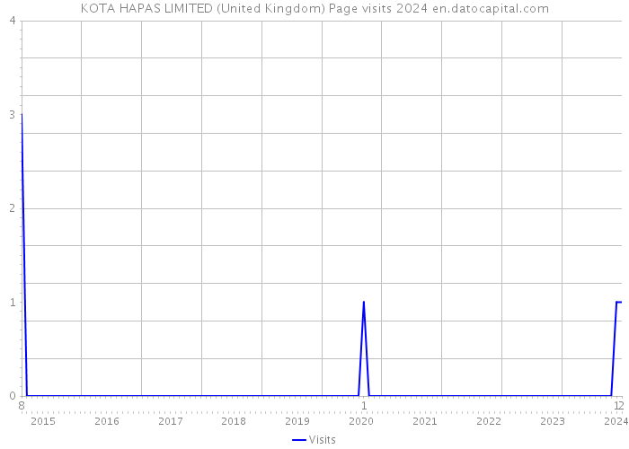 KOTA HAPAS LIMITED (United Kingdom) Page visits 2024 