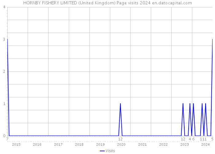 HORNBY FISHERY LIMITED (United Kingdom) Page visits 2024 
