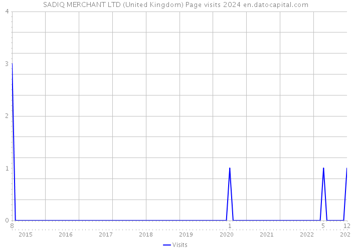 SADIQ MERCHANT LTD (United Kingdom) Page visits 2024 