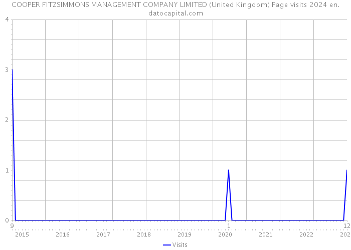 COOPER FITZSIMMONS MANAGEMENT COMPANY LIMITED (United Kingdom) Page visits 2024 