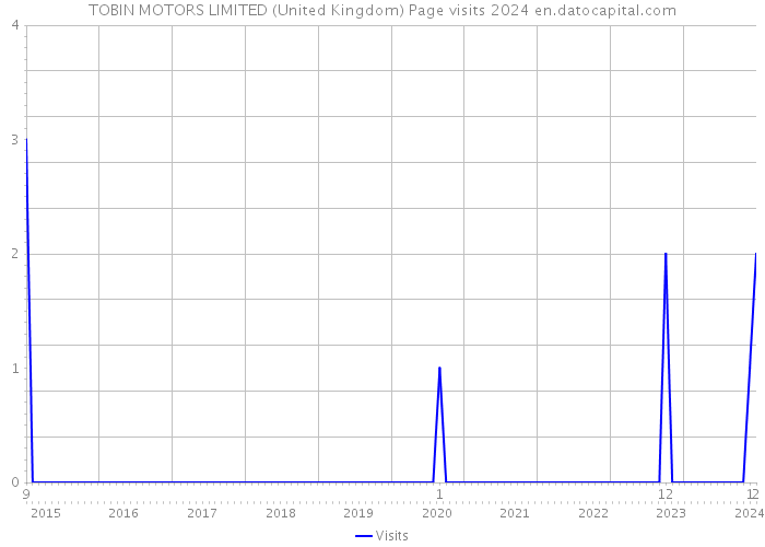 TOBIN MOTORS LIMITED (United Kingdom) Page visits 2024 