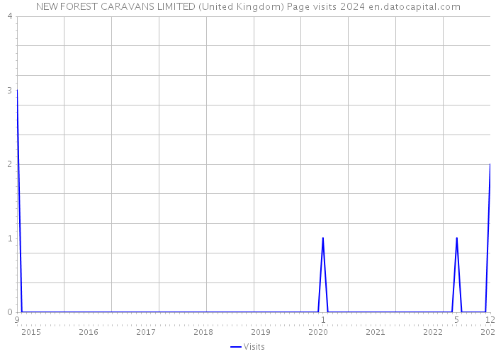 NEW FOREST CARAVANS LIMITED (United Kingdom) Page visits 2024 