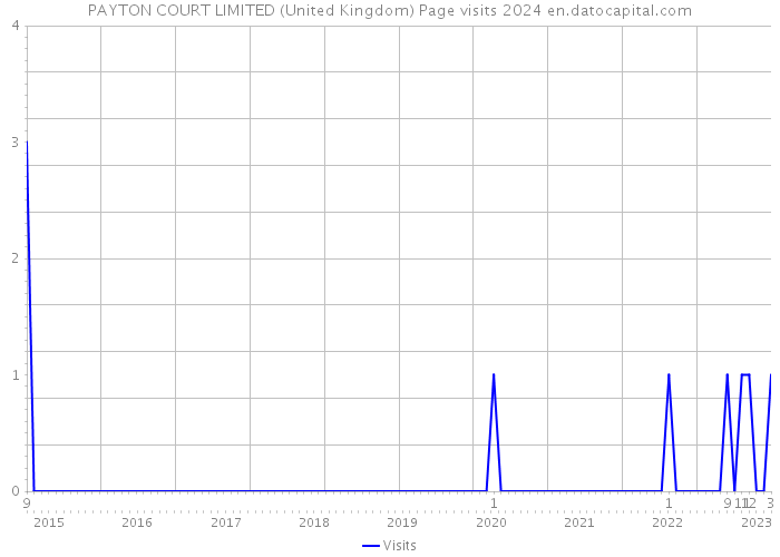 PAYTON COURT LIMITED (United Kingdom) Page visits 2024 