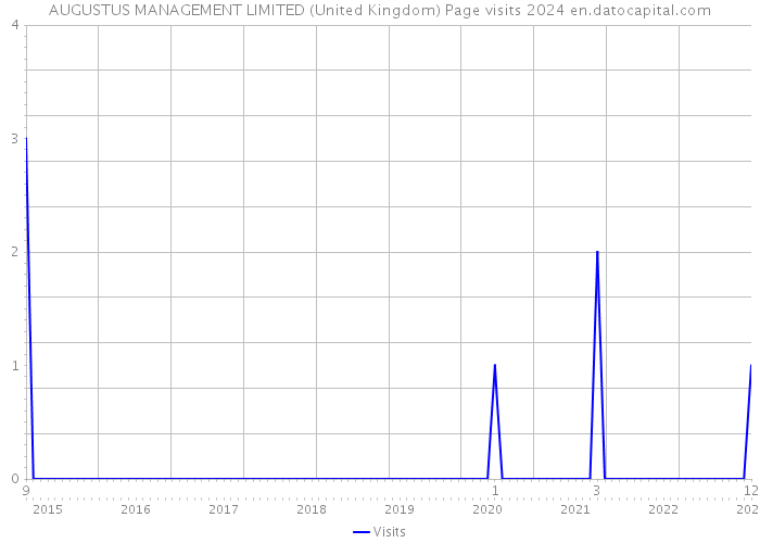 AUGUSTUS MANAGEMENT LIMITED (United Kingdom) Page visits 2024 