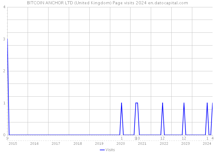 BITCOIN ANCHOR LTD (United Kingdom) Page visits 2024 