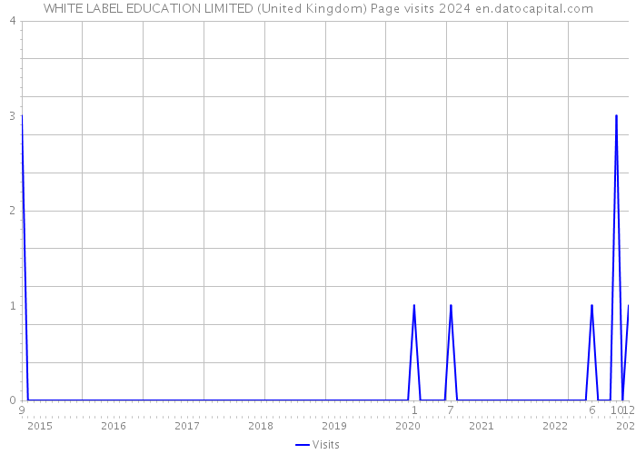 WHITE LABEL EDUCATION LIMITED (United Kingdom) Page visits 2024 