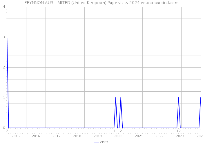 FFYNNON AUR LIMITED (United Kingdom) Page visits 2024 