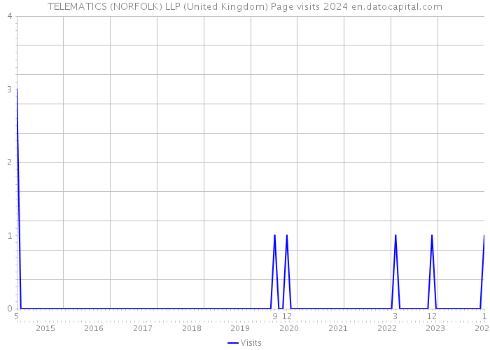 TELEMATICS (NORFOLK) LLP (United Kingdom) Page visits 2024 