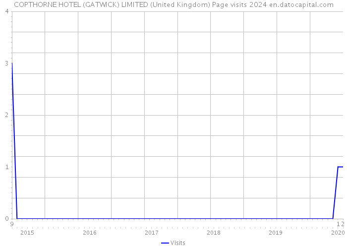 COPTHORNE HOTEL (GATWICK) LIMITED (United Kingdom) Page visits 2024 