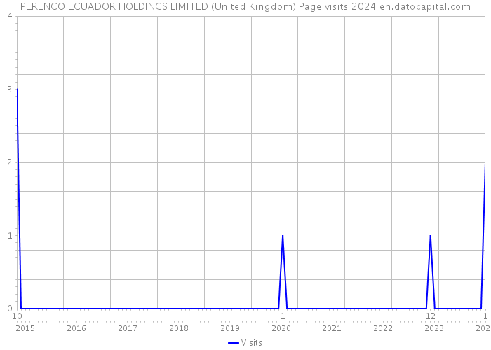 PERENCO ECUADOR HOLDINGS LIMITED (United Kingdom) Page visits 2024 
