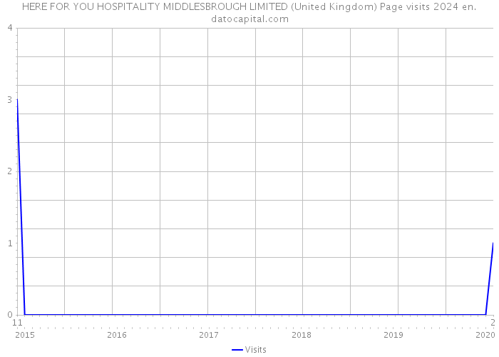HERE FOR YOU HOSPITALITY MIDDLESBROUGH LIMITED (United Kingdom) Page visits 2024 