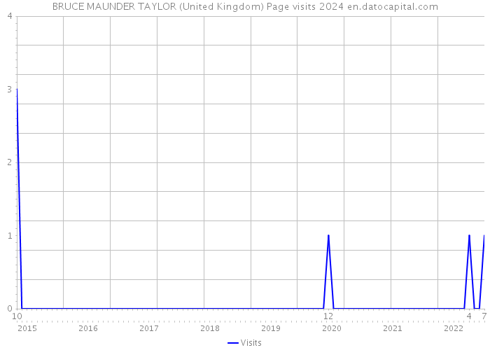 BRUCE MAUNDER TAYLOR (United Kingdom) Page visits 2024 
