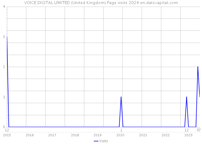 VOICE DIGITAL LIMITED (United Kingdom) Page visits 2024 
