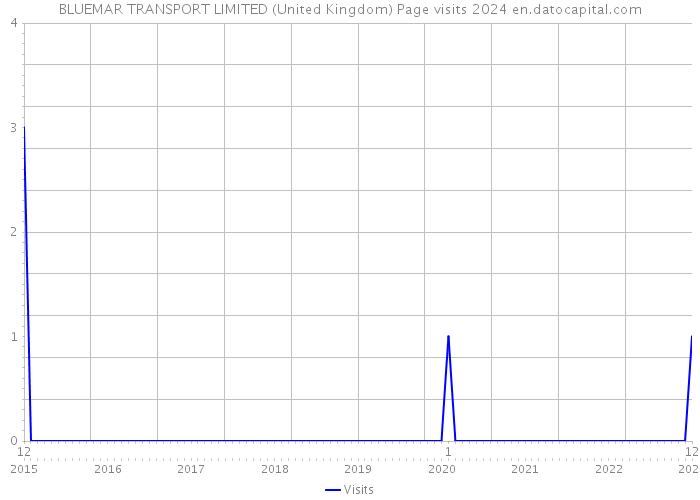 BLUEMAR TRANSPORT LIMITED (United Kingdom) Page visits 2024 
