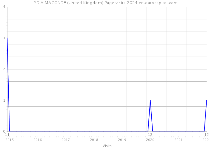 LYDIA MAGONDE (United Kingdom) Page visits 2024 