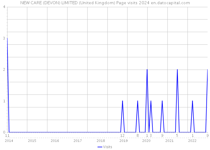 NEW CARE (DEVON) LIMITED (United Kingdom) Page visits 2024 