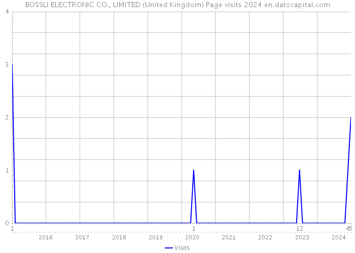 BOSSLI ELECTRONIC CO., LIMITED (United Kingdom) Page visits 2024 