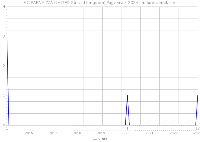 BIG PAPA PIZZA LIMITED (United Kingdom) Page visits 2024 