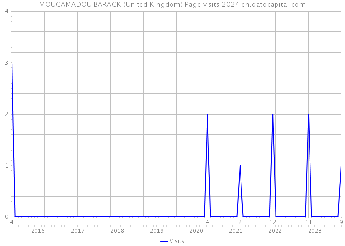 MOUGAMADOU BARACK (United Kingdom) Page visits 2024 