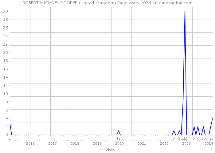 ROBERT MICHAEL COOPER (United Kingdom) Page visits 2024 
