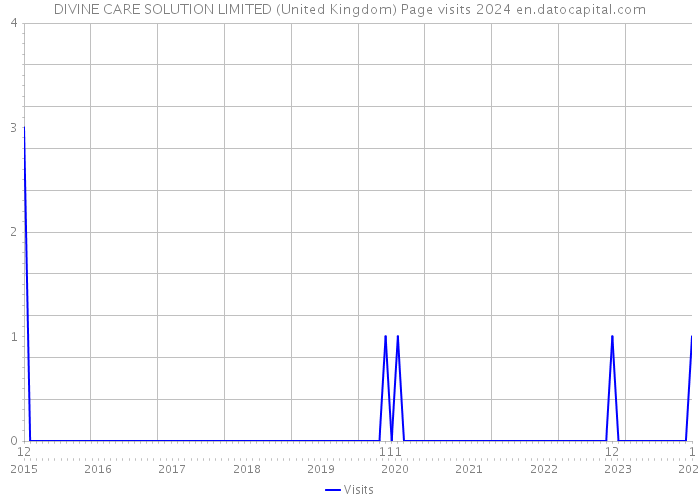 DIVINE CARE SOLUTION LIMITED (United Kingdom) Page visits 2024 