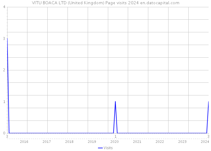 VITU BOACA LTD (United Kingdom) Page visits 2024 