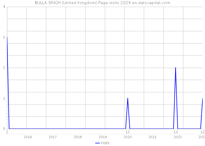 BULLA SINGH (United Kingdom) Page visits 2024 