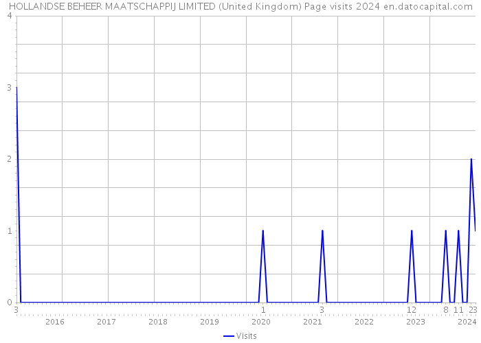 HOLLANDSE BEHEER MAATSCHAPPIJ LIMITED (United Kingdom) Page visits 2024 