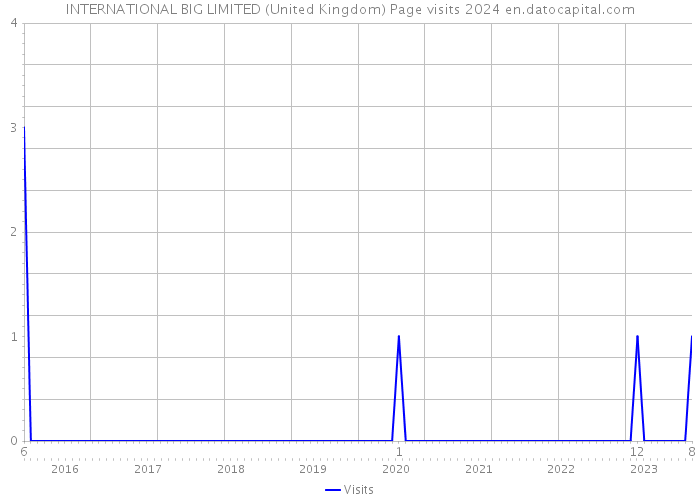 INTERNATIONAL BIG LIMITED (United Kingdom) Page visits 2024 