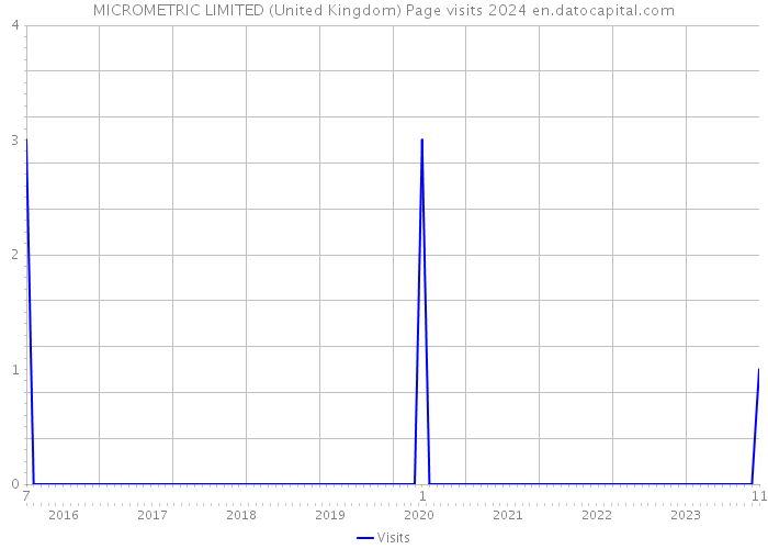 MICROMETRIC LIMITED (United Kingdom) Page visits 2024 