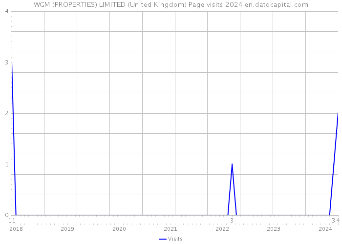 WGM (PROPERTIES) LIMITED (United Kingdom) Page visits 2024 