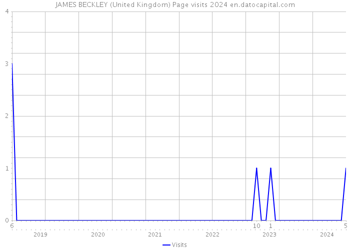 JAMES BECKLEY (United Kingdom) Page visits 2024 