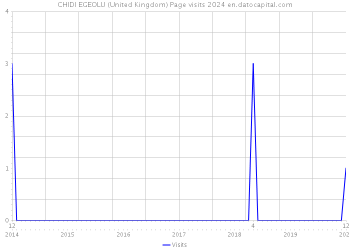 CHIDI EGEOLU (United Kingdom) Page visits 2024 