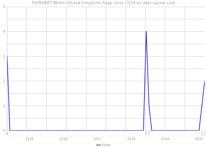 PARMJEET BRAH (United Kingdom) Page visits 2024 